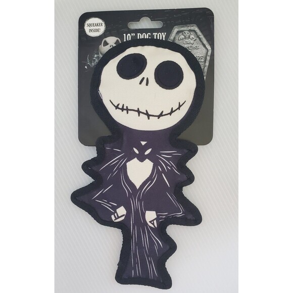 Tim Burton's Nightmare Before Christmas 10" Jack Skellington 10" Flattie Dog Toy - Picture 2 of 6